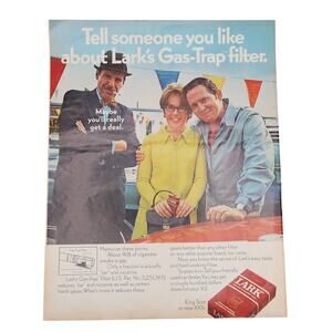 Lark Cigarette Magazine Advertisement 1960s Color Vintage Tobacciana Mid Century